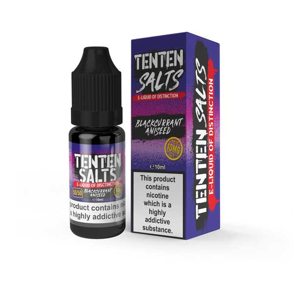 BLACKCURRANT ANISEED NICOTINE SALT E-LIQUID BY TEN...