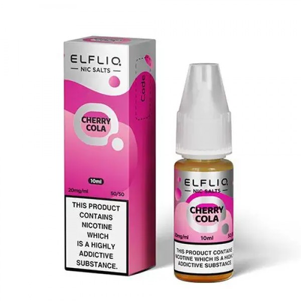 CHERRY COLA NICOTINE SALT E-LIQUID BY ELFLIQ - ELF...