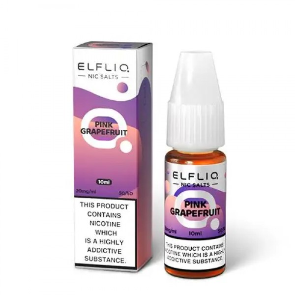 PINK GRAPEFRUIT NICOTINE SALT E-LIQUID BY ELFLIQ -...