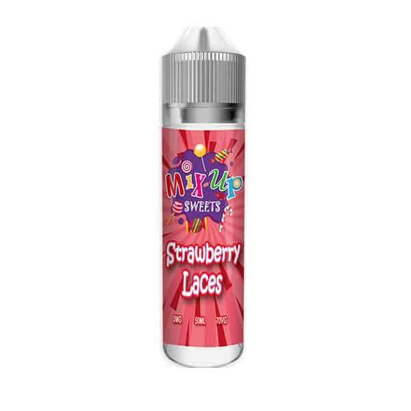 STRAWBERRY LACES E LIQUID BY MIX UP SWEETS 50ML 70...