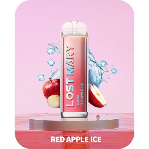 Red Apple Ice Lost Mary 600 Puffs Disposable Vape ...